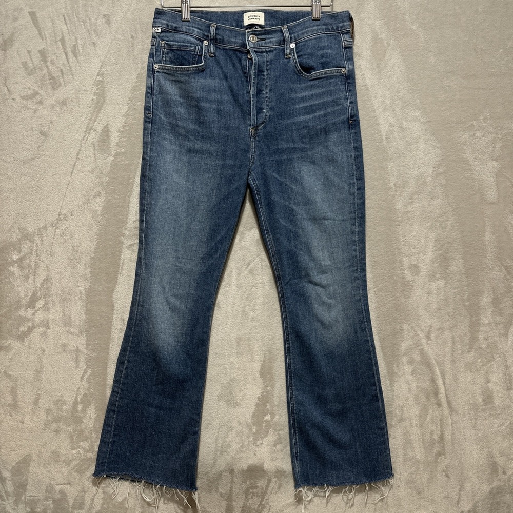 Citizens of Humanity Jeans Isola Cropped Boot in Lawless Wash Size 29 Button Fly